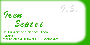 iren septei business card